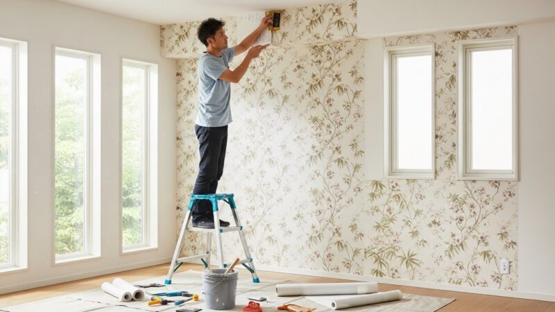 壁紙の張り替えで部屋を一新。DIYと業者依頼、それぞれのメリットと費用の目安とは？